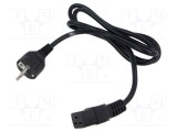 Cablu 3x1,5mm2 CEE 7/7 ştecăr unghi POS, IEC C19 mamă