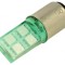 Lampă LED verde 230V BA15D