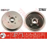 Tambur frana SEAT IBIZA II (6K1) (1993 - 1999) TRW DB4127