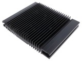 Radiator extrudat cu aripioare negru 180mmx218mmx37mm