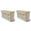 VidaXL Case de vrăbii, 2 buc., 44 x 15,5 x 21,5 cm, lemn 276008
