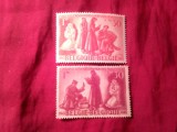 Serie Belgia 1943 - Ajutor pt Razboi , 2 valori , 1 valoare fara guma