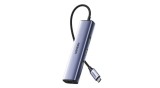 UGREEN CM475 adaptor USB-C hub 3x USB 3.0, RJ45, USB-C PD (gri)