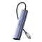 UGREEN CM475 adaptor USB-C hub 3x USB 3.0, RJ45, USB-C PD (gri)