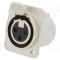 Conector XLR soclu mamă PIN 3 NEUTRIK cu buton lipire 16A