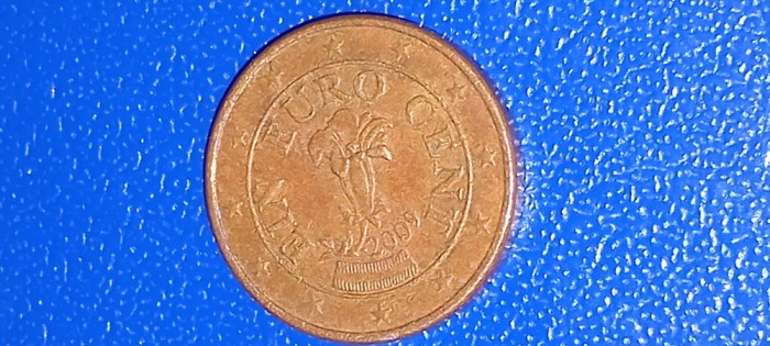 Moneda 1 Euro cent Austria 2009