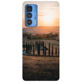Husa compatibila cu Motorola Edge 20 Lite model Country side road, Silicon, TPU, Viceversa, Transparent, Carcasa