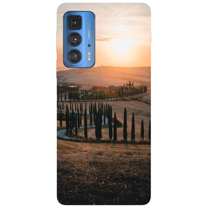 Husa compatibila cu Motorola G20 model Country side road, Silicon, TPU, Viceversa