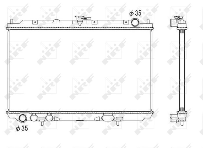 NRF 53438 Radiator, racire motor