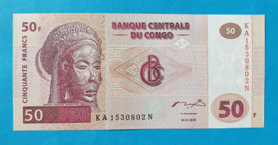 50 Francs 2000 Congo - Bancnota SUPERBA - UNC foto