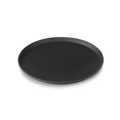 Tava servire antialunecare neagra 40 cm