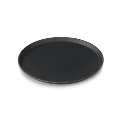 Tava servire antialunecare neagra 40 cm foto