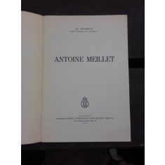 ANTOINE MEILLET - AL. ROSETTI