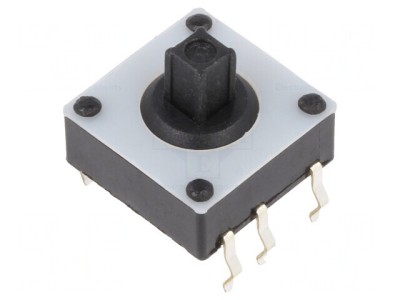 Micro&amp;icirc;ntrerupător TACT 0,02A 15VDC PCB THT 2,6N foto