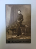 RARA Foto Cabinet- Doamna in uniforma militara! Pottok Sandor, Budapesta, 1880