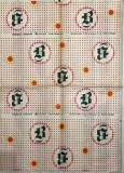 Anii 70 Hartie ambalaj 2 / de impachetat Magazin Universal BUCURESTI, BARATIEI 2, comunism, epoca aur, comert socialist, colectie, cadou 70 x 50 cm