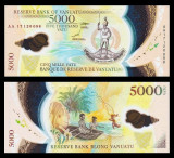 VANUATU █ bancnota █ 5000 Vatu █ 2017 █ P19 █ SERIE AA POLYMER █ UNC necirculata