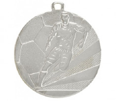 Medalie Fotbal Argintiu cu 5 cm diametru foto