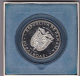 Panama 20 Balboas Argint 1972 Simon Bolivar Comemorativa .925, 129.59g