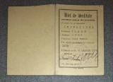 BILET DE IDENTITATE 1941