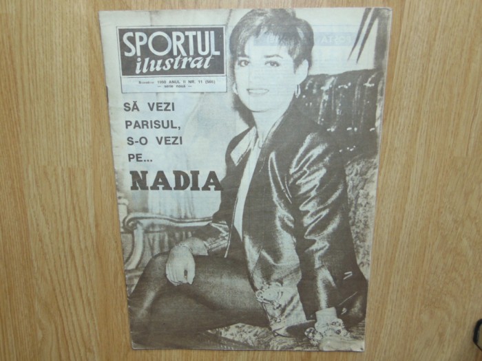 REVISTA SPORTUL ILUSTRAT NR:11 ANUL 1990