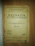 Cumpara ieftin CARTE / MANUAL1935 -CHARLES ROUHET - EXTRAITS DES AUTEURS DU PROGRAMME