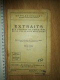 Cumpara ieftin CARTE / MANUAL1935 -CHARLES ROUHET - EXTRAITS DES AUTEURS DU PROGRAMME