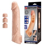 Prelungitor Penis +7.5 cm cu 3 Accesorii Detasabile, TPE, Natural