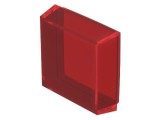 Lentilă pentru buton roşie, plastic, 30x30 mm
