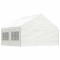 Gossi foisor cu acoperis, alb, 4,46x5,88x3,75 m, polietilena
