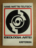 Hans Mattis Teutsch - Ideologia Artei gravura avangarda modernism Brasov 73 ill.