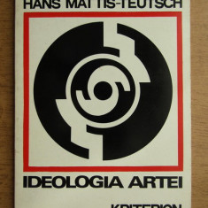 Hans Mattis Teutsch - Ideologia Artei gravura avangarda modernism Brasov 73 ill.