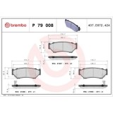 Placute frana Suzuki Grand Vitara I (Ft Ht) 03.98-08.08, Grand Vitara I Open Off-Road Vehicle (Gt) 03.98-09.05, Jimny Closed Off-Road Vehicle (Sn) 07, BREMBO