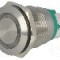 Intrerupator anti-vandalism, OFF-(ON), &Oslash;19mm, BULGIN, MPI002/TERM/GN