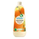 Detergent Lichid Vase Sodasan Portocala Ecologic Vegan 1l Manual Concentrat