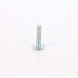 Surub pentru lemn, cu cap bombat combinat, amprenta cruce, din otel, zincat alb, 4 x 18 mm