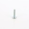 Surub pentru lemn, cu cap bombat combinat, amprenta cruce, din otel, zincat alb, 4 x 18 mm