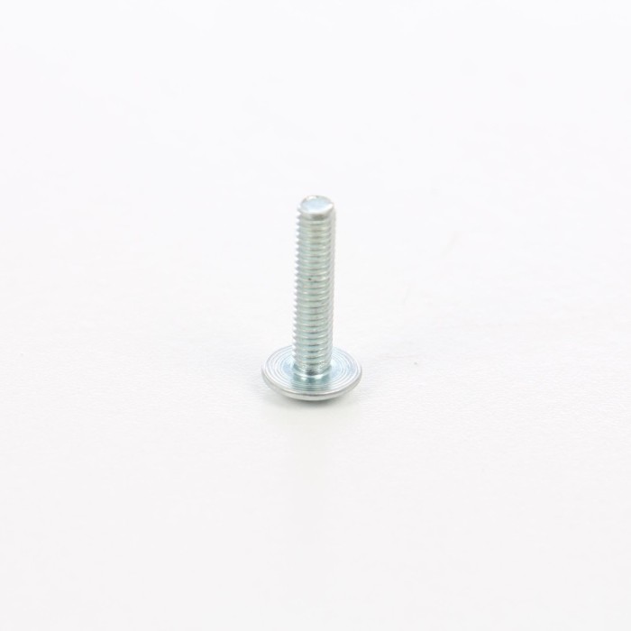 Surub pentru lemn, cu cap bombat combinat, amprenta cruce, din otel, zincat alb, 4 x 18 mm