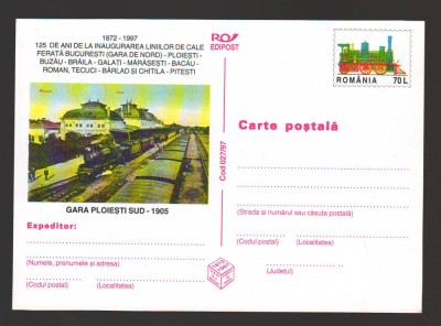 CPIB 21752 - CARTE POSTALA - GARA PLOIESTI SUD1905, NECIRCULATA foto