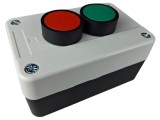 Buton de comanda verde si rosu START - STOP NO + NC 6A 230V IP65