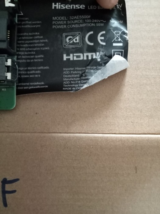 Placa digitala Hisense_32AE5500F