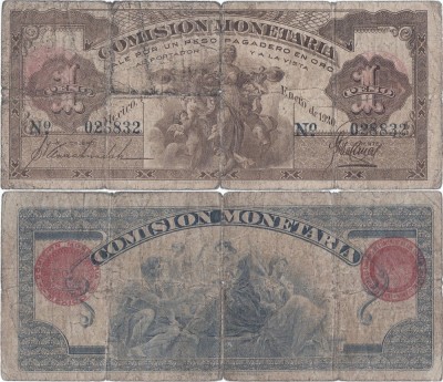 1920 (10 I), 1 peso (P-17) - Mexic foto