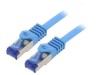 Cablu Patch S/FTP 6a Litat Cu LSZH Albastru 1,5m 26AWG, Logilink