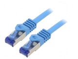 Cablu Patch S/FTP 6a Litat Cu LSZH Albastru 1,5m 26AWG, Logilink