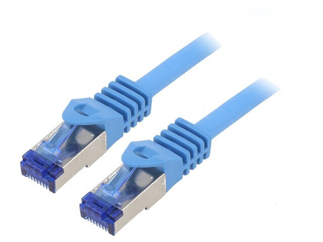 Cablu Patch S/FTP 6a Litat Cu LSZH Albastru 1,5m 26AWG
