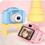 Aparat Foto Video Copii Digital, 6 Functii, Jocuri, HD 3MP, Baterie 400mAh, Ecran 2 inch, Filtre, Rame Foto, Cadou Ideal 3-12 Ani