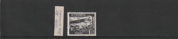 ROMANIA 1954 LP 365 ZIUA MINERULUI MNH NESTAMPILAT