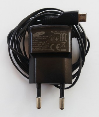 Incarcator de calatorie SAMSUNG ETA0U10EBE (microUSB, 5V / 700 mA), negru foto