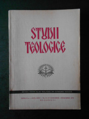 STUDII TEOLOGICE. SERIA II-a, ANUL XXIII, Nr. 9-10 NOIEMBRIE DECEMBRIE 1971 foto