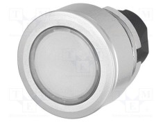 Comutator apăsare 30mm EAO alb IP65